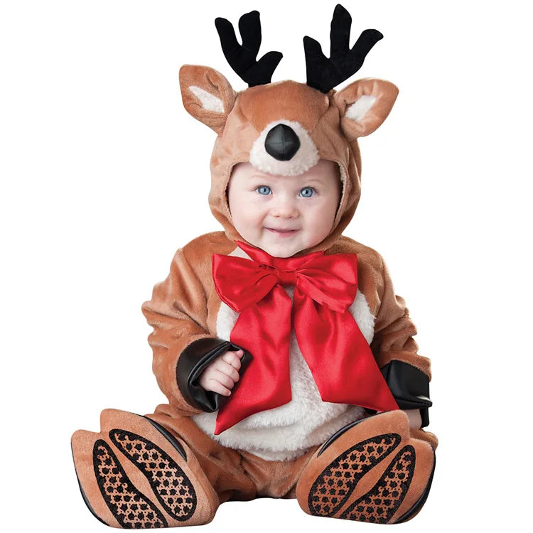 Clothes Romper Onesie Newborn Toddler Christmas Rompers Flannel Warm Soft Baby Infant Costume