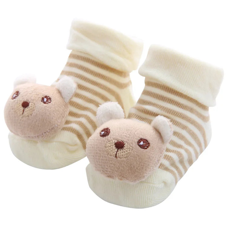 Baby Socks Girls Boys Newborn Accessories Cartoon Animals Kids Gift Clothes Children Infant Toddlers Stuff Anti Slip Toy Clothes