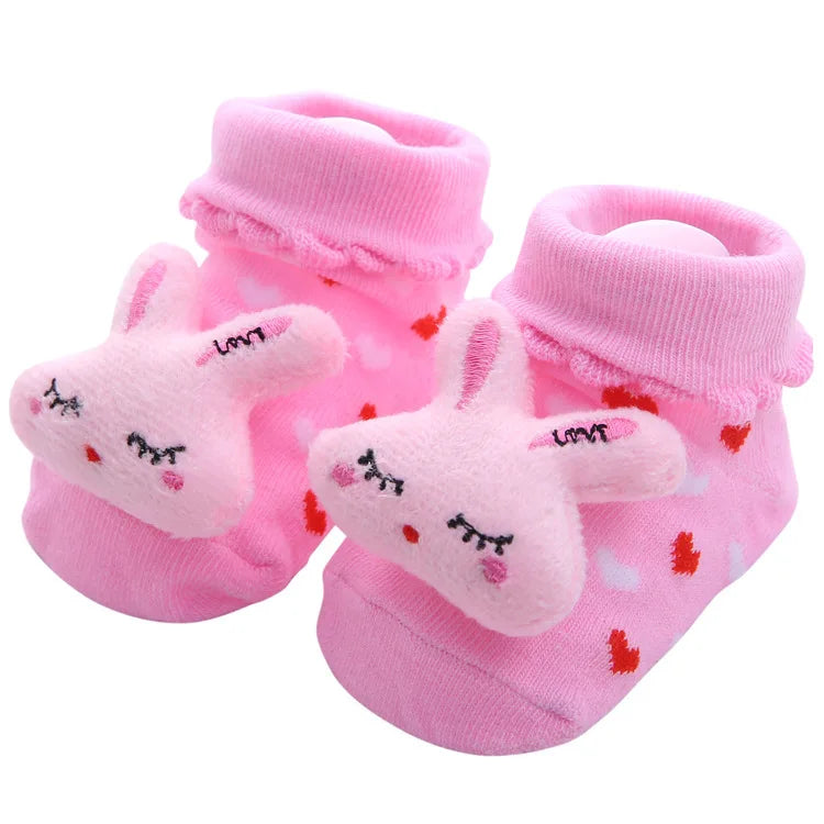 Baby Socks Girls Boys Newborn Accessories Cartoon Animals Kids Gift Clothes Children Infant Toddlers Stuff Anti Slip Toy Clothes