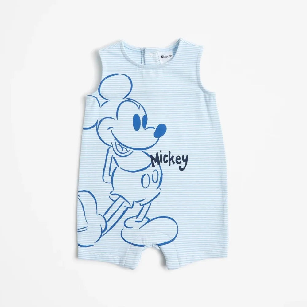 Newborn Baby Clothes Jumpsuit Cartoon Mickey Girl Boy Short Sleeve One-piece Clothes Toddler Costume Romper Infant Onesie