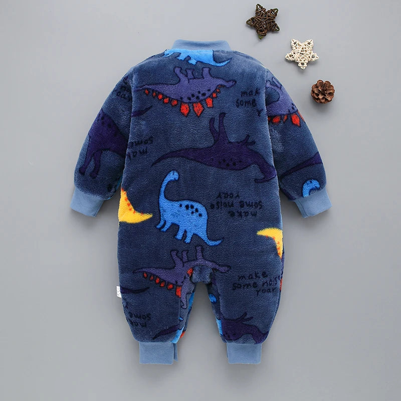 Newborn Baby Spring Winter Clothes Infant Jacket for Girls Jumpsuit for Boys Soft Flannel Bebe Romper Baby Clothes 0-18 Month