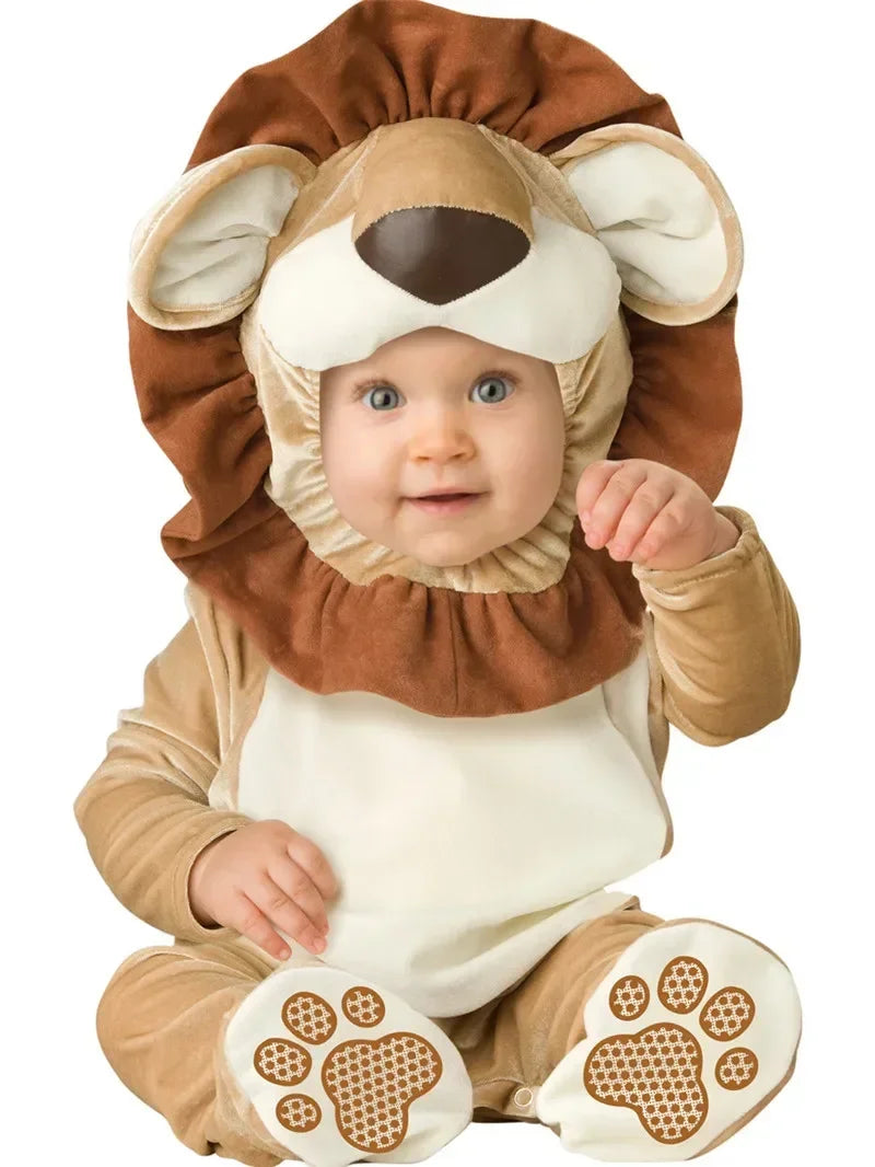 Baby Girs Costume Halloween Outfits Happy Purim Clothes Carnival Animal  Rompers Jumpsuit Toddlers Girls Infant  Clothes