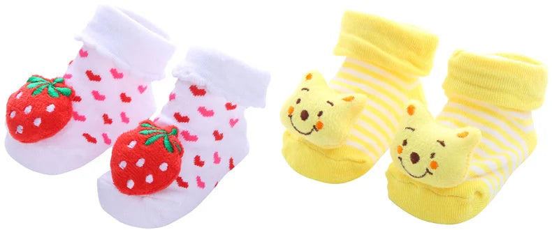 Baby Socks Girls Boys Newborn Accessories Cartoon Animals Kids Gift Clothes Children Infant Toddlers Stuff Anti Slip Toy Clothes