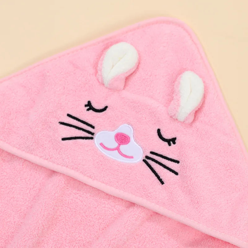 Cartoon Baby Bath Towels Soft Newborn Hooded Towel Blanket Cute Toddler Bathrobe Warm Sleeping Swaddle Wrap for Boys Girls