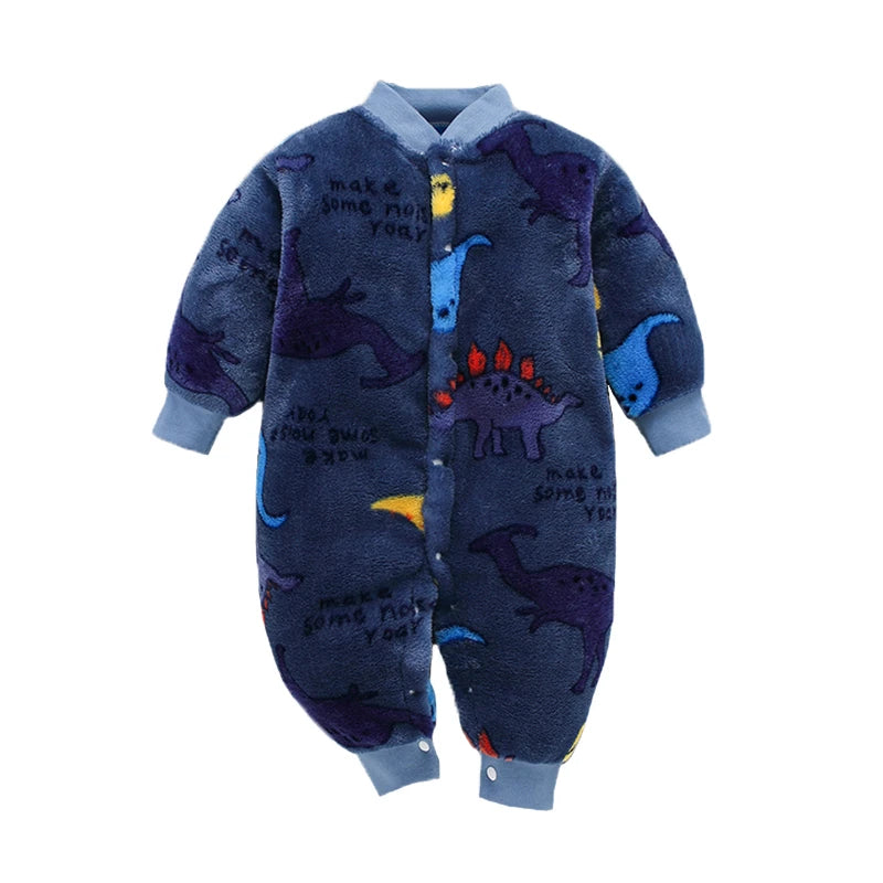 Newborn Baby Spring Winter Clothes Infant Jacket for Girls Jumpsuit for Boys Soft Flannel Bebe Romper Baby Clothes 0-18 Month