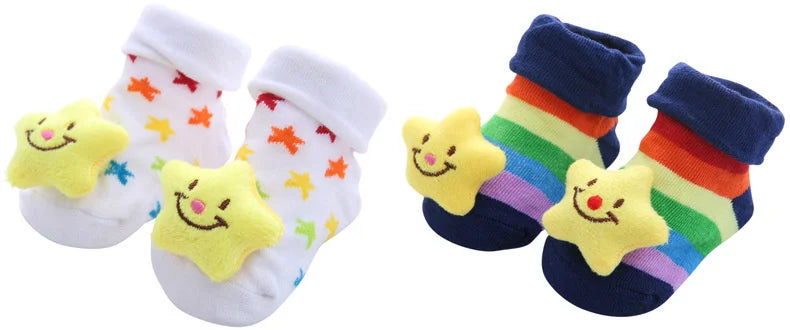 Baby Socks Girls Boys Newborn Accessories Cartoon Animals Kids Gift Clothes Children Infant Toddlers Stuff Anti Slip Toy Clothes