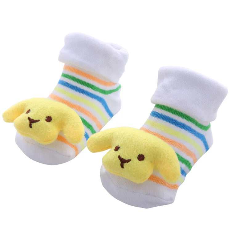 Baby Socks Girls Boys Newborn Accessories Cartoon Animals Kids Gift Clothes Children Infant Toddlers Stuff Anti Slip Toy Clothes