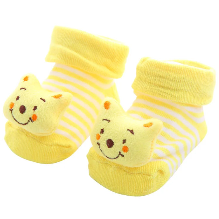 Baby Socks Girls Boys Newborn Accessories Cartoon Animals Kids Gift Clothes Children Infant Toddlers Stuff Anti Slip Toy Clothes