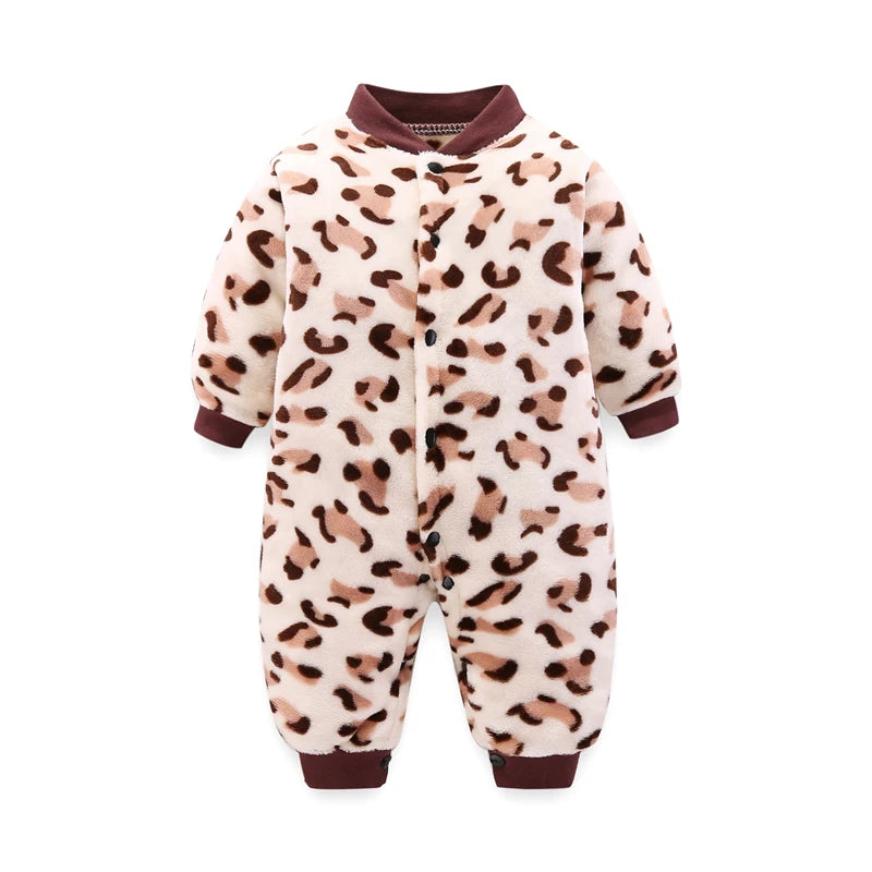 Newborn Baby Spring Winter Clothes Infant Jacket for Girls Jumpsuit for Boys Soft Flannel Bebe Romper Baby Clothes 0-18 Month