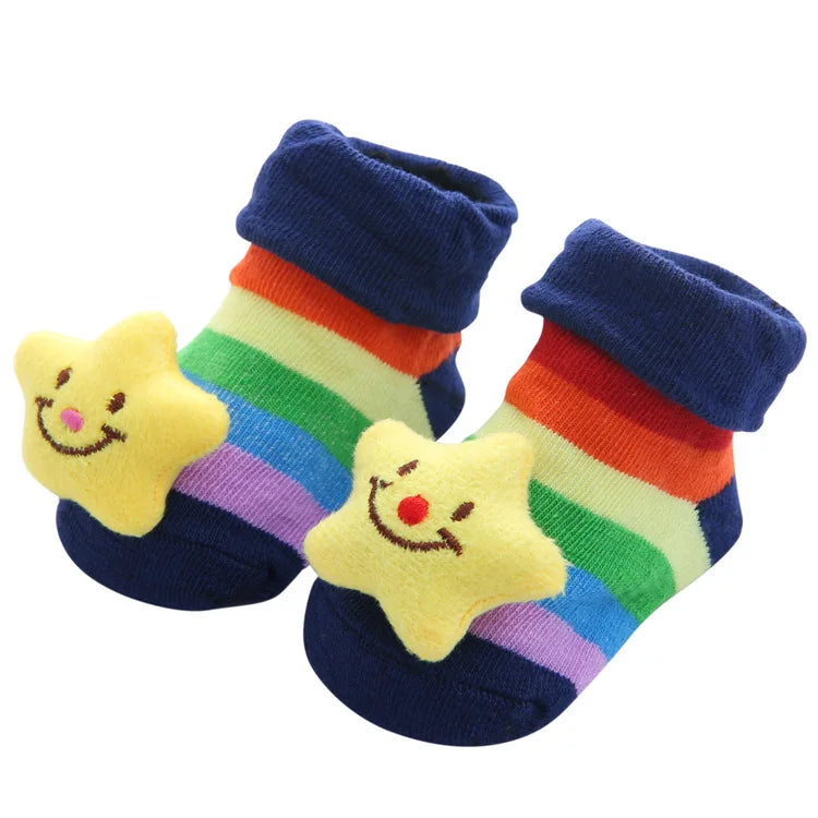 Baby Socks Girls Boys Newborn Accessories Cartoon Animals Kids Gift Clothes Children Infant Toddlers Stuff Anti Slip Toy Clothes