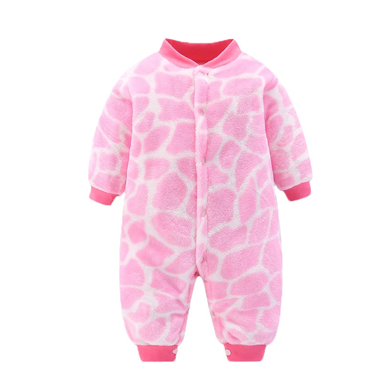 Newborn Baby Spring Winter Clothes Infant Jacket for Girls Jumpsuit for Boys Soft Flannel Bebe Romper Baby Clothes 0-18 Month